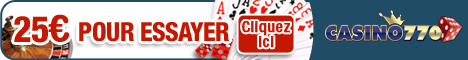 Casino 770, bonus sans depot de 25 euro