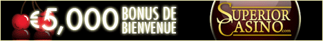 Superior Casino, bonus sans depot de 15 euro